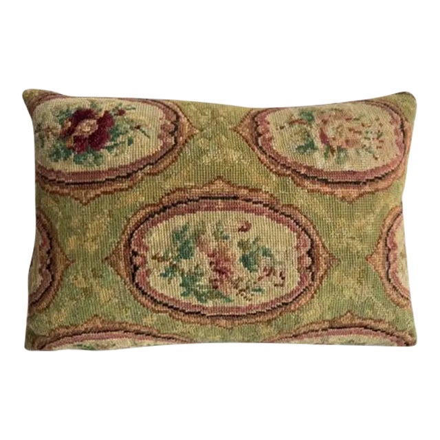 1853 English Needlework Pillow For Sale