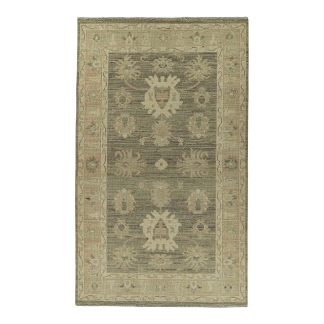 Oushak Rug 3'1" x 5'2" #21376 For Sale