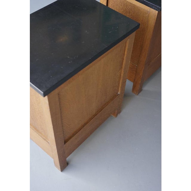 Art Deco Oak Bedside Cabinets by Henk Wouda for Pander & Zn., 1920s, Set of 2 For Sale - Image 17 of 18