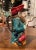 Green 19th Century French Onnaing Hand-Painted Barbotine Soldier Pitcher For Sale - Image 8 of 13