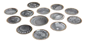 Italian Dishes, 1960s, Set of 12