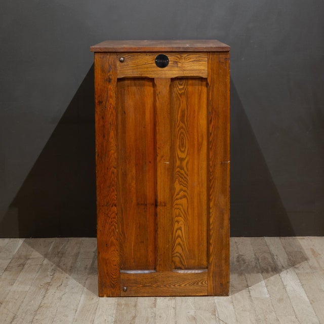 Brown Antique Hamilton Typeset 24 Drawer Industrial Cabinet c.1920 For Sale - Image 8 of 13