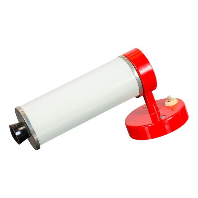 Functionalist Wall Lamp with Opaline Glass, 1930s For Sale