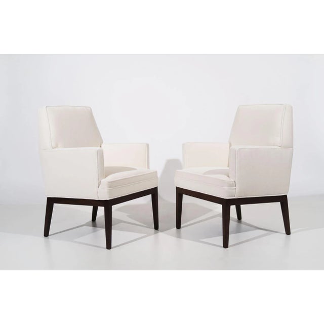 Discover the timeless allure of a rare set of club chairs designed by Jens Risom in the late 1960s, now meticulously...