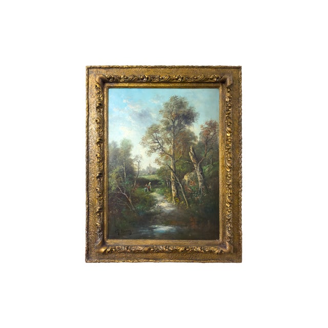 C.H. Harmon, American Landscape, 1900s, Oil on Canvas, Framed For Sale - Image 6 of 6