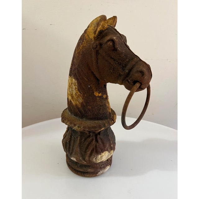 Early 20th Century Horse Head Hitching Post Top For Sale - Image 9 of 12