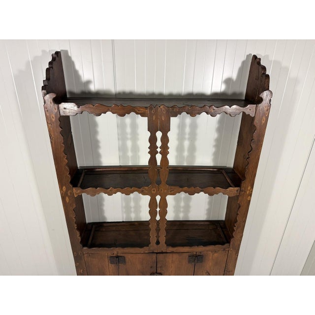 Antique Rustic Wall Unit Plate Cabinet, 1900s For Sale - Image 16 of 18