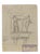Luigi Galli, Architectural Elements and Figures, 19th Century, Pencil on Paper For Sale