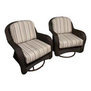 Summer Classics Luxury Outdoor Glider Chairs – Premium Luxury Patio Seating (Set of 2 W/ Table & Covers)