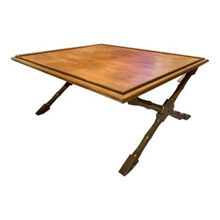 Mid 20th Century Bamboo Coffee Table For Sale
