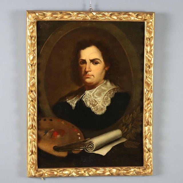 Portrait of a Painter, Oil on Canvas For Sale - Image 11 of 11