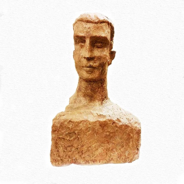 Toni Boni, Virile Bust, 1957, Terracotta Sculpture For Sale - Image 9 of 9
