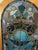 19th Century Victorian Stained Glass Dome Top Window Panel For Sale - Image 4 of 12