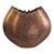 Mid-Century Modern Arts & Crafts Style Rugged Edge Oval Copper Vase For Sale