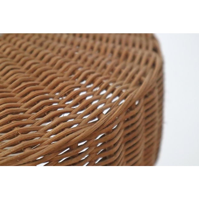 Pedant Lamp in Opal Glass with Braided Rattan from Doria, Germany, 1960s For Sale - Image 11 of 12