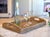 Wood Artifacts Rattan Rectangular Serving Tray with High Handles in Honey Brown - 21" For Sale - Image 7 of 10