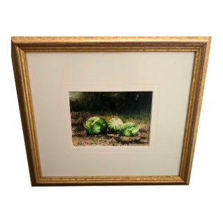 Mark A. Stewart Original Watercolor Painting "Vine Ripened" For Sale