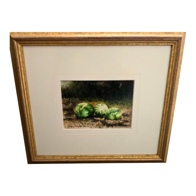 Mark A. Stewart Original Watercolor Painting "Vine Ripened" For Sale