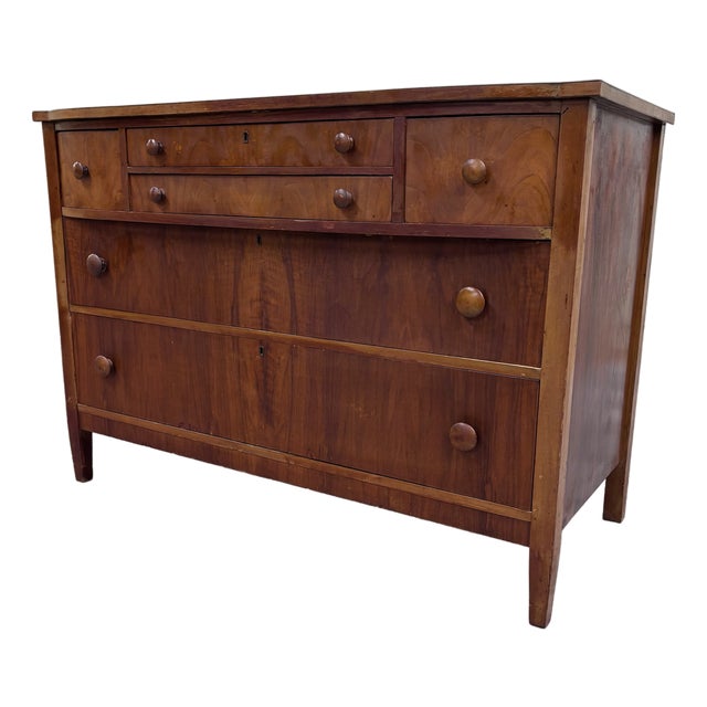 Antique Holland Furniture Co. Of Michigan Mahogany Six Drawer Dresser For Sale