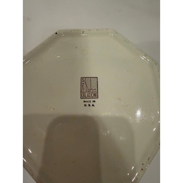 Ceramic Porcelain Ice Bucket With Crest by Ernest John For Sale - Image 4 of 11