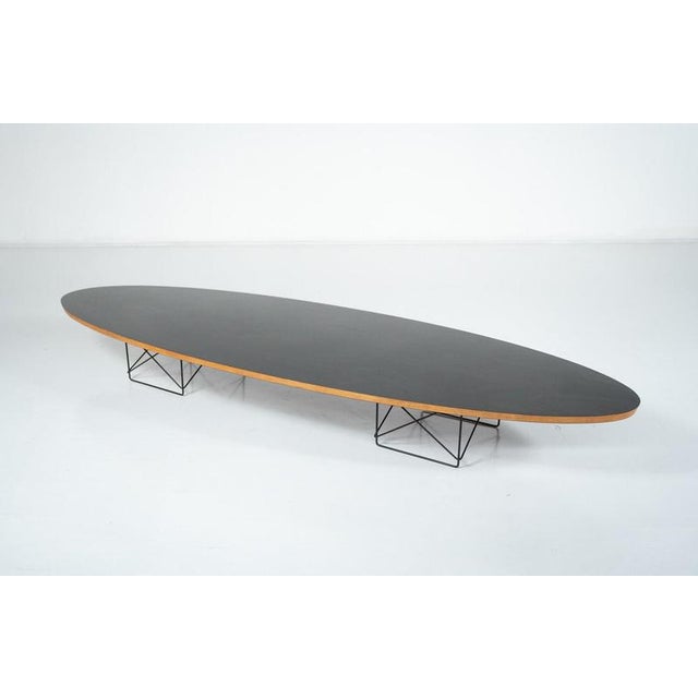 Elliptical Coffee Table known as the "Surfboard Table" or Model ETR by Charles and Ray Eames for Herman Miller, 1960s...