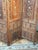 Early 20th Century Early 20th Century Anglo-Indian Carved Teak Four-Panel Screen With Applied Brass Floral Decoration For Sale - Image 5 of 13