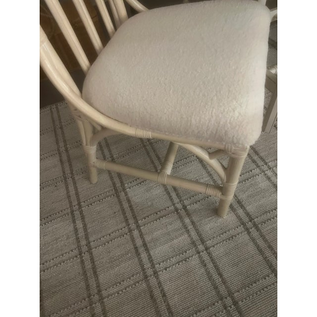 1970s Set of Four Vintage Bamboo Chairs For Sale - Image 5 of 5