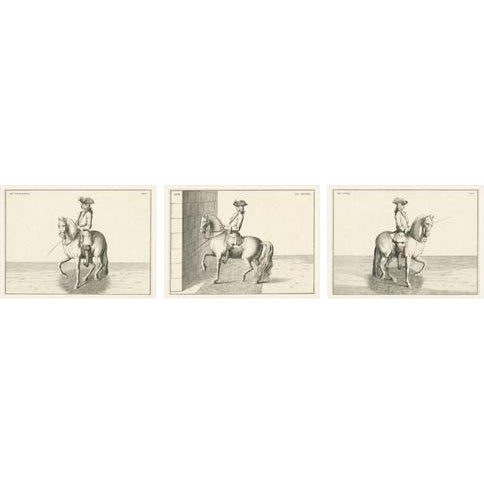 Baron dEisenberg, Le Courageux, Le Gentil, and Le Loyal, 1727, Engravings, Set of 3 For Sale