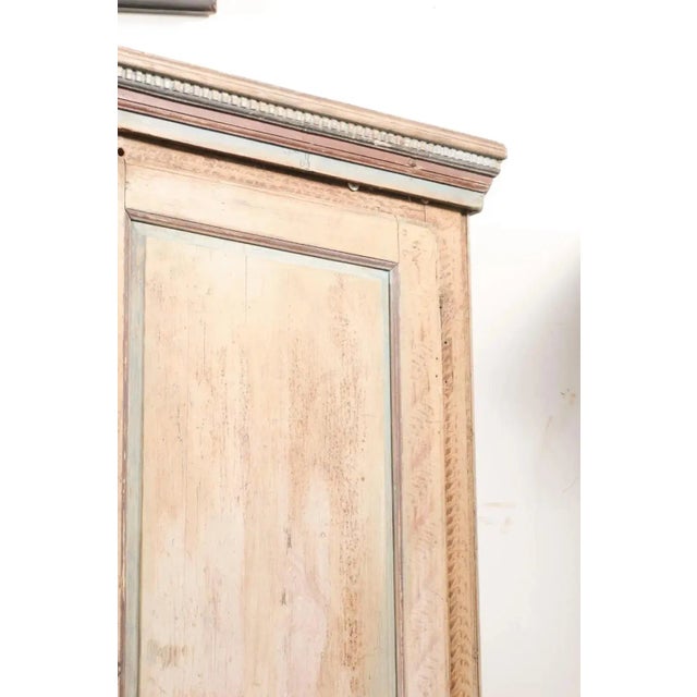 Swedish 1780s Gustavian Period Two-Part Tall Cabinet with Original Paint For Sale - Image 11 of 13