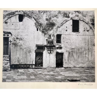 Ron Havilio, Vintage Silver Gelatin Photograph Wallscape, Jerusalem Architectural Photo, 1973 For Sale