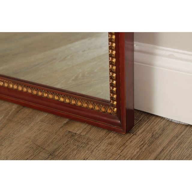 Regency Style Vintage Mahogany And Partial Gilt Over-Mantle or Wall Mirror For Sale - Image 9 of 12