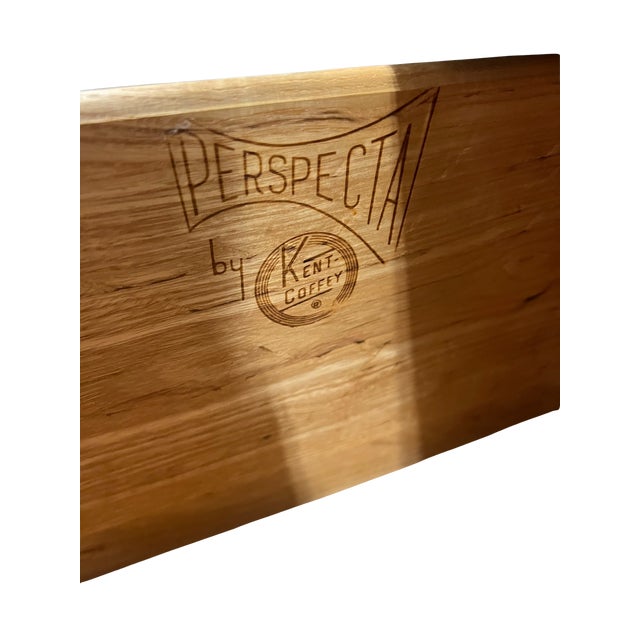 Vintage Mid Century Modern "Perspecta" Highboy 5 Drawer Tall Dresser by Kent Coffey For Sale - Image 12 of 14