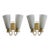 1950s Mauri Almari Model #Ey60 Brass & Glass Double Sconces for Itsu, Unmarked - a Pair For Sale