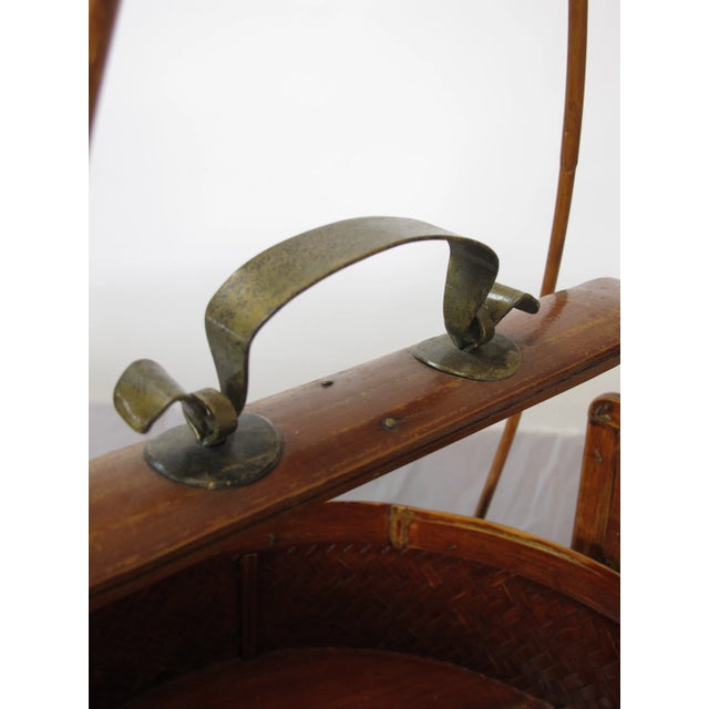 Early 20th Century Antique Chinese Bamboo Food Box For Sale - Image 11 of 13