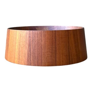 Vintage Nambe Teak Wood Salad Bowl For Sale