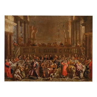 Paolo Caliari, Detto Il Veronese, Seguace, the Wedding at Cana Veronese, 1690, Oil on Canvas For Sale