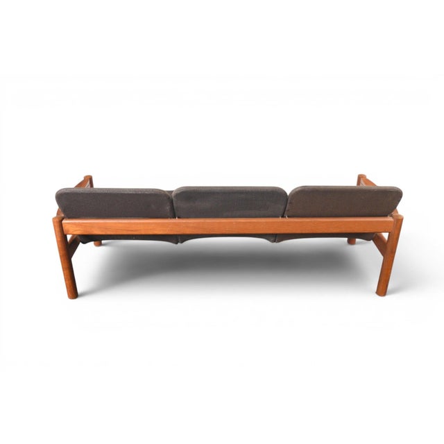 Mid 20th Century Attributed to Domino Møbler Danish Teak Three Seat Sofa For Sale - Image 9 of 18