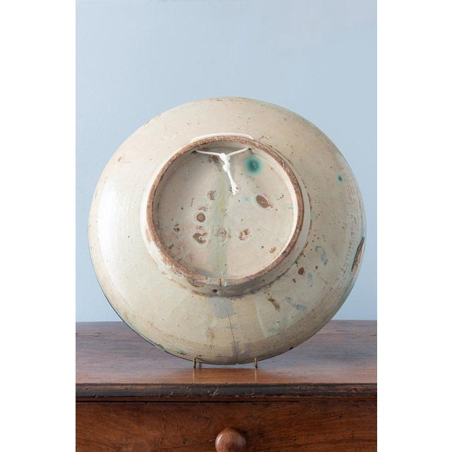 Large Moroccan Fez Blue & White Ghotar Dish, 1800s For Sale - Image 6 of 8