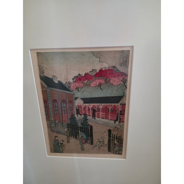 Shimbashi Station Meiji Era Utagawa School Hiroshigi For Sale In San Antonio - Image 6 of 17