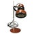 Space Age Hungarian Table Lamp in Brown Enamel, 1970s For Sale - Image 10 of 10