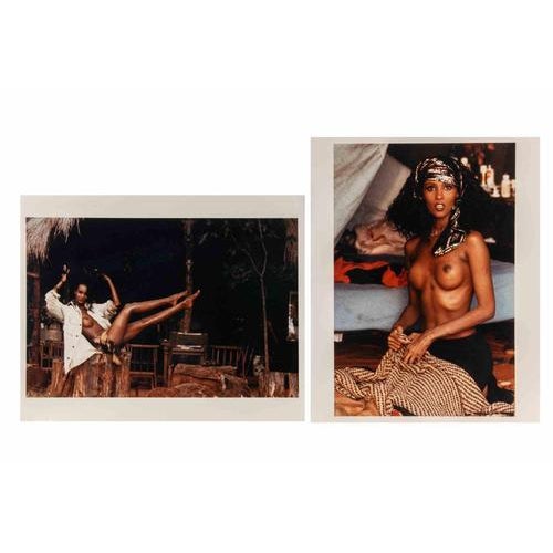 Contemporary Peter Beard, Iman Nude, Photographs, 1986, Set of 2 For Sale - Image 3 of 3