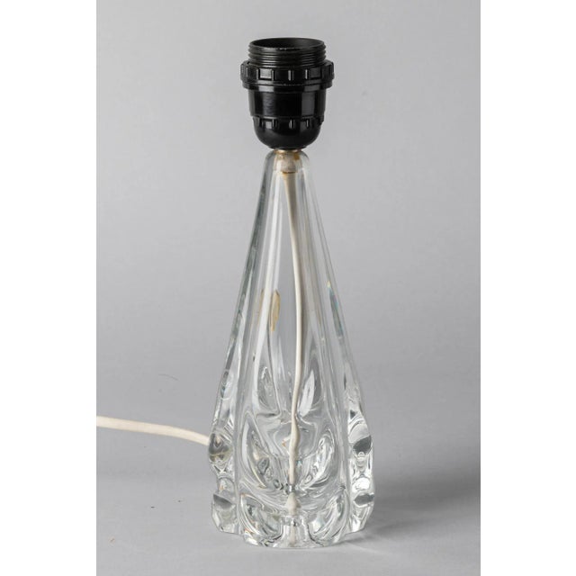 Glass Vintage French Crystal Table Lamp, 1940s For Sale - Image 7 of 7