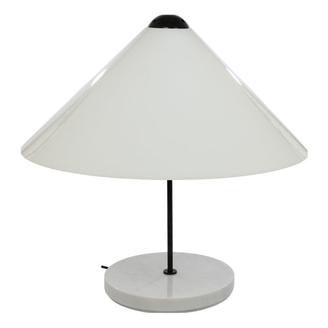 Large Snow Table Lamp by Vico Magistretti for O-Luce, 1970s For Sale