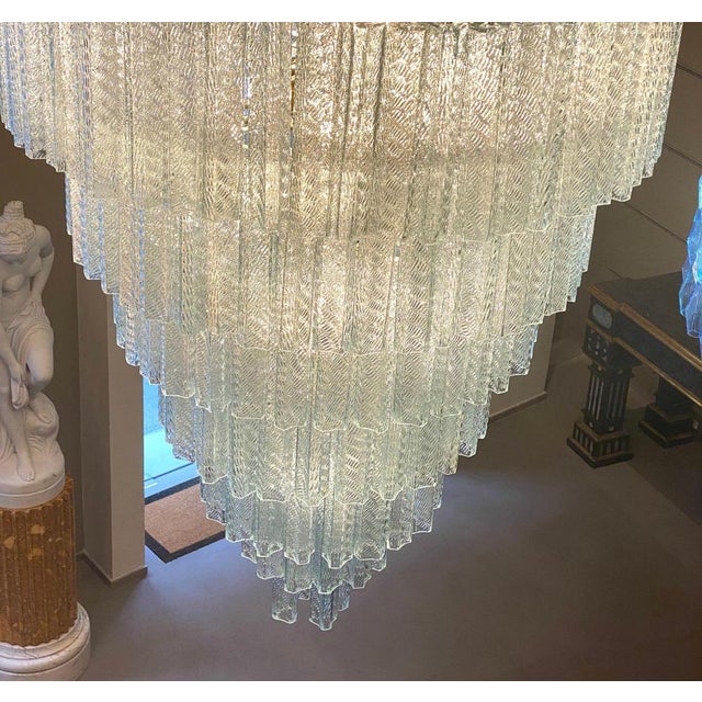 Italian Monumental Murano Glass Tronchi Chandelier, 1990s For Sale - Image 6 of 10