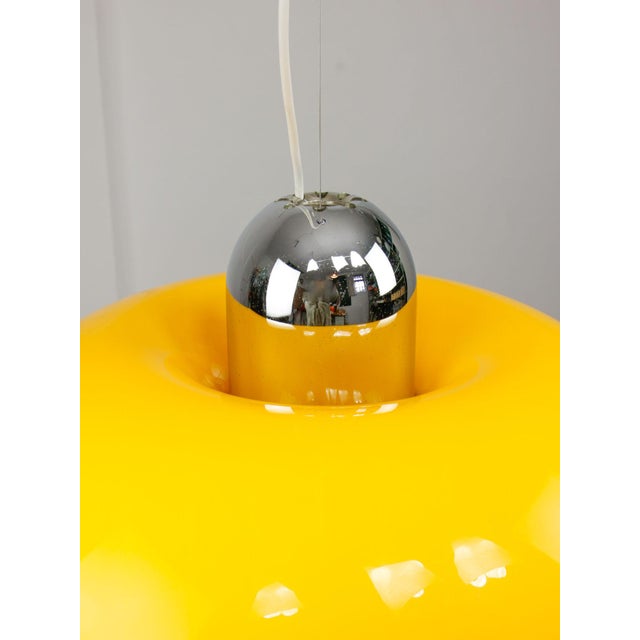Large Space Age Yellow Pendant from Guzzini, 1970s For Sale - Image 15 of 17