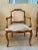 Vintage French Fauteuil Open Arm Chairs - Set of 4 For Sale - Image 4 of 7