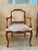 Vintage French Louis XV-Style Fauteuil Open Arm Chairs - Set of 4 For Sale - Image 4 of 7