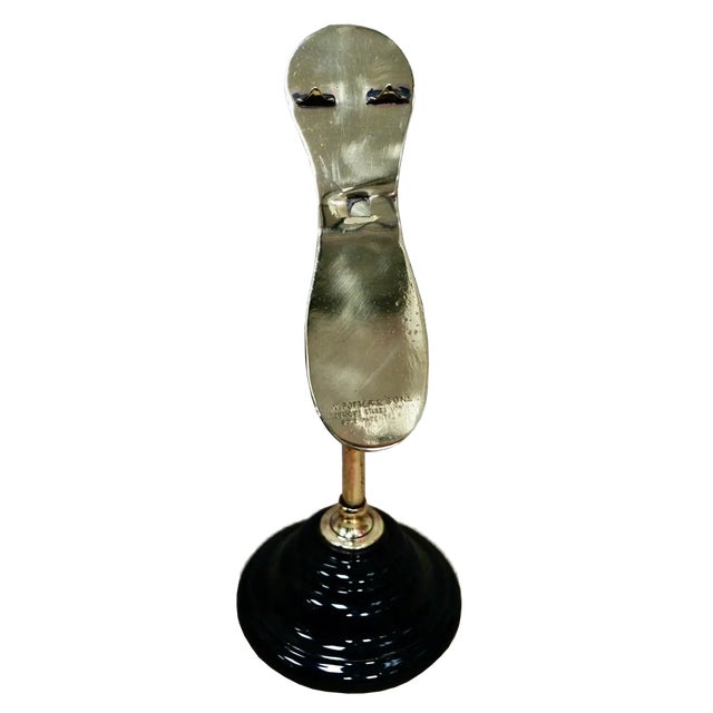 Victorian Brass Shoe Display Stand For Sale