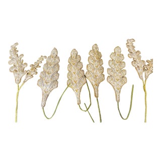 6 S Brocade Leaves Tiebacks Curtains Passemanterie For Sale