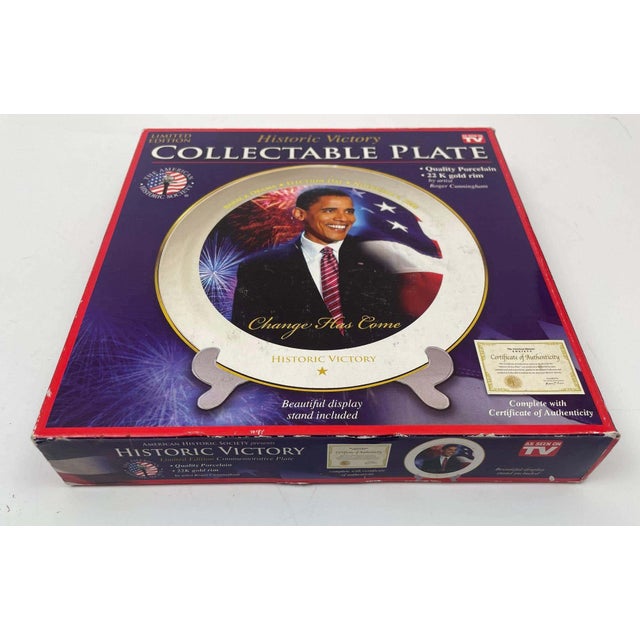 Barack Obama Historic Victory Collectible Plate Limited Edition 2008 For Sale - Image 11 of 14
